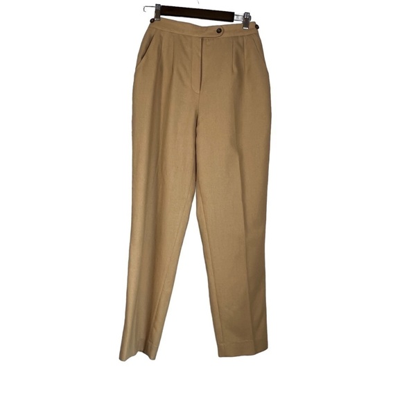 Harve Benard by Benard Holtzman Wool Trouser Pants Gold/Camel Size 8 - Picture 1 of 7